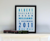 Personalised Baby Announcement - Letterpress style