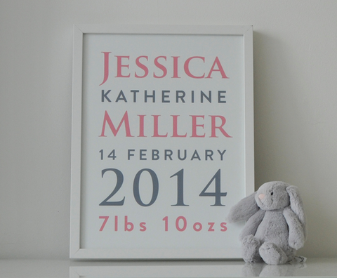 Personalised Baby Announcement