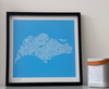 Typographic Singapore Map