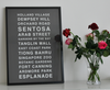 Personalised Bus Destination Print