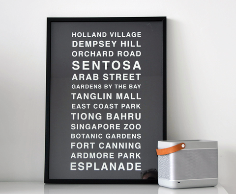Personalised Bus Destination Print